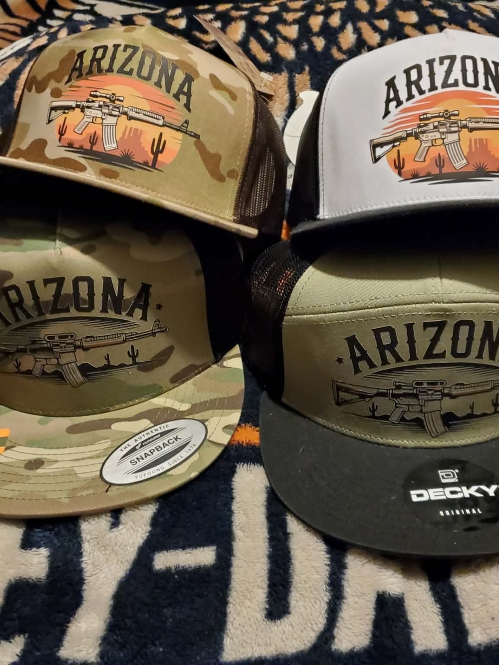 Arizona Trucker Hat - Camo and Olive Snapback Collection